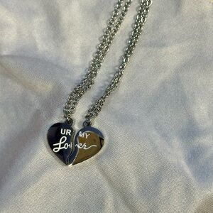 Taylor Swift Lover BFF Silver Necklace (Fanmade)
